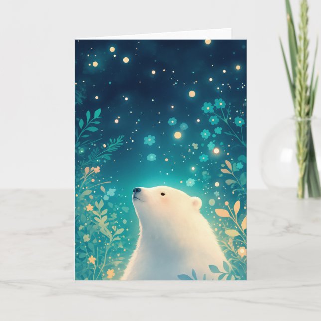 Tarjeta Sueños de oso polar (Anverso)