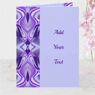 Tarjeta Sueños del arcoiris de flores moradas