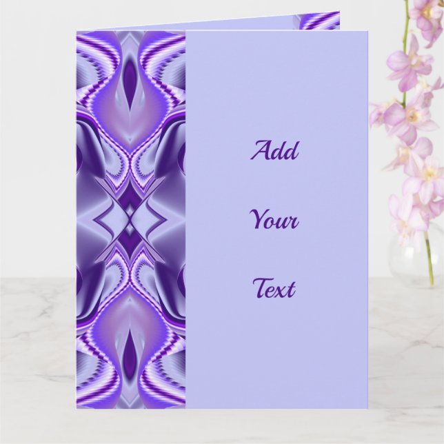 Tarjeta Sueños del arcoiris de flores moradas (Orquídea)