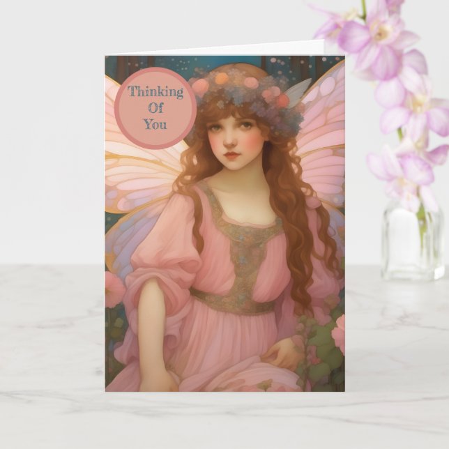 Tarjeta Sueños Encantadores: Un Retrato De Hada Rosa De Wh (Orquídea)