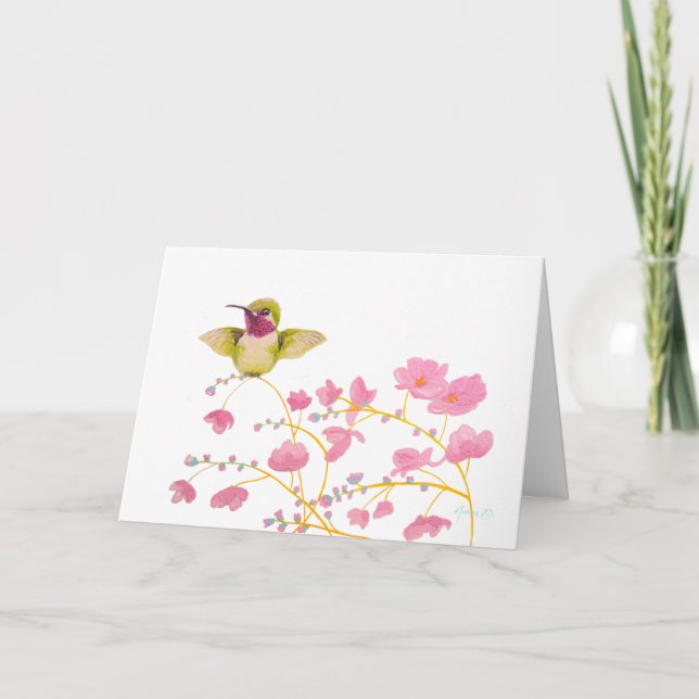 Tarjeta Sueños rosados dulces (Anverso)