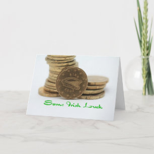 Tarjeta suerte irlandesa