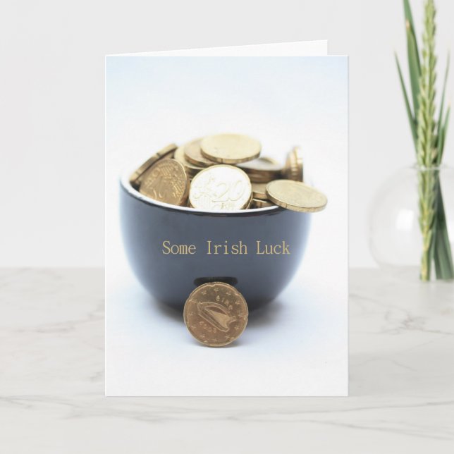 Tarjeta suerte irlandesa (Anverso)