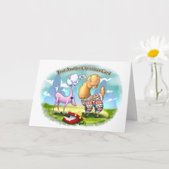 Tarjeta SUÉTER DE ALPACA (mate) por Jeff Willis Art (Planta pequeña)