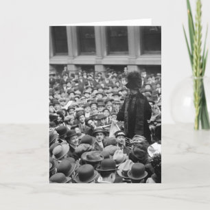 Tarjeta Suffragette golpea la calle: principios de los 191