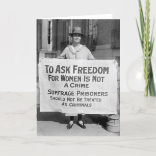 Tarjeta Suffragette para Alice Paul, 1917