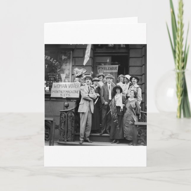 Tarjeta Suffragettes y su Men, 1913 (Anverso)