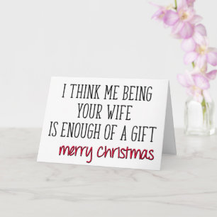Tarjeta Suficiente De Un Regalo, Festividad, Divertidos Na