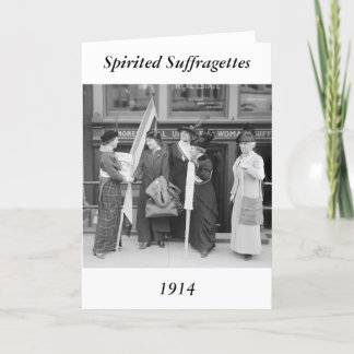Tarjeta Sufragetas espirituosas, 1914
