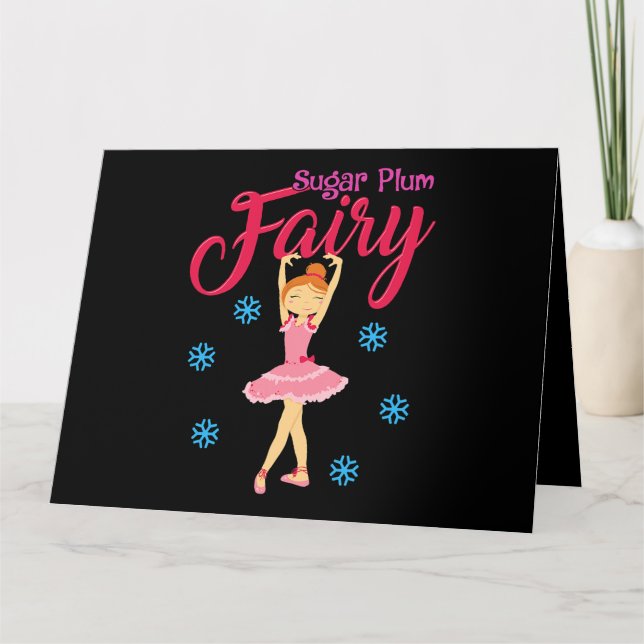 Tarjeta Sugar Plum Fairy Shirlet Ballerina Dance Chris (Anverso)