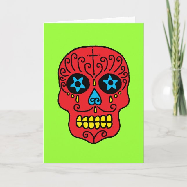 Tarjeta Sugar Skull Man (Anverso)