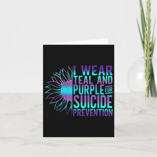 Tarjeta Suicide Awareness Suicide Prevention Suprt Survivo (Anverso)
