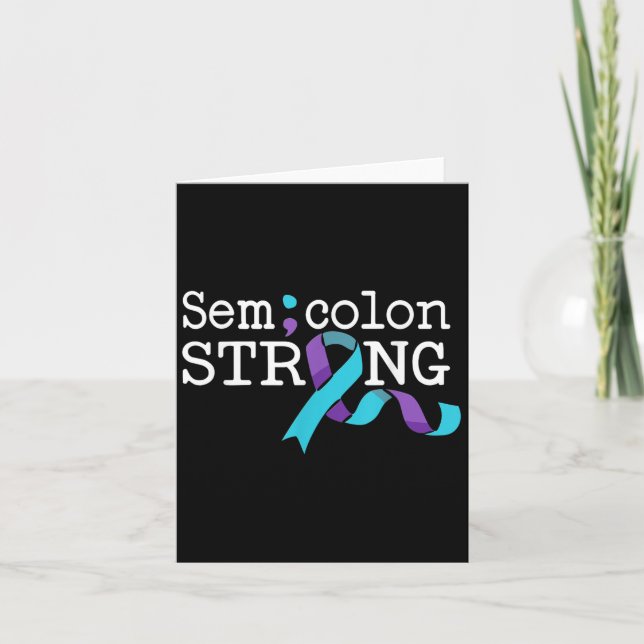 Tarjeta Suicide Awareness Suicide Prevention Suprt Survivo (Anverso)