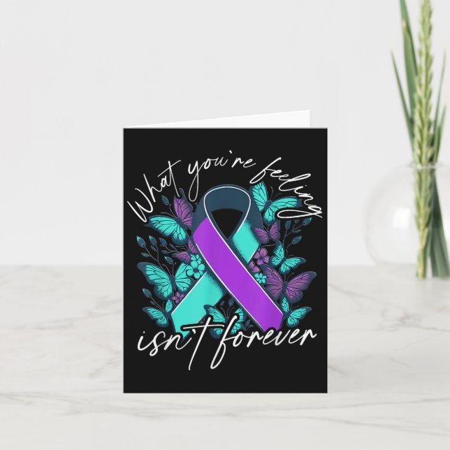 Tarjeta Suicide Awareness Suicide Prevention Suprt Survivo (Anverso)