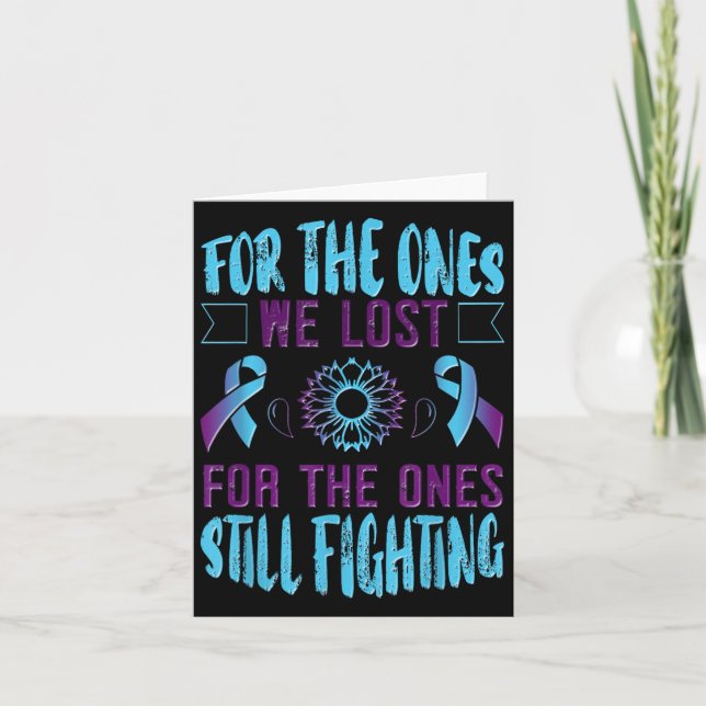 Tarjeta Suicide Awareness Suicide Prevention Suprt Survivo (Anverso)