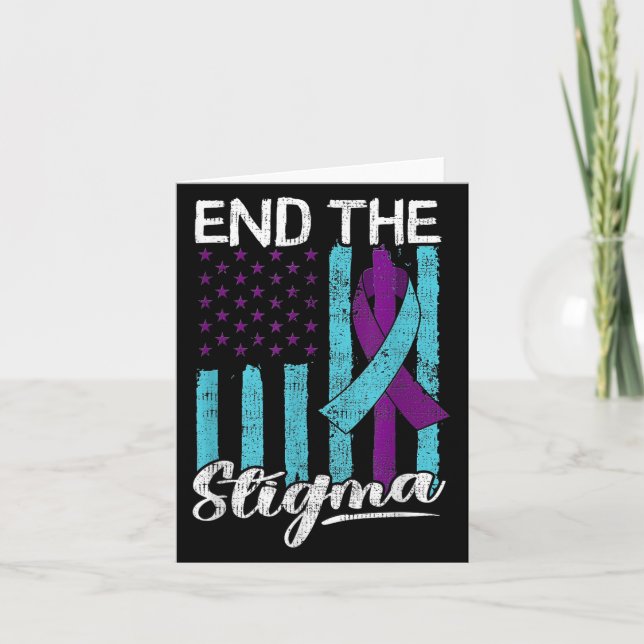 Tarjeta Suicide Awareness Suicide Prevention Suprt Survivo (Anverso)