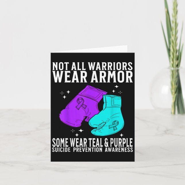 Tarjeta Suicide Awareness Suprt Suicide Prevention Awarene (Anverso)