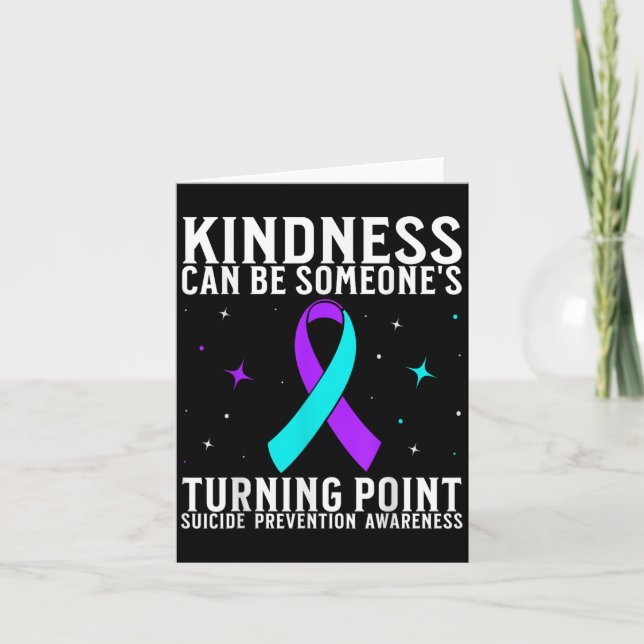 Tarjeta Suicide Awareness Warrior Suicide Prevention Aware (Anverso)