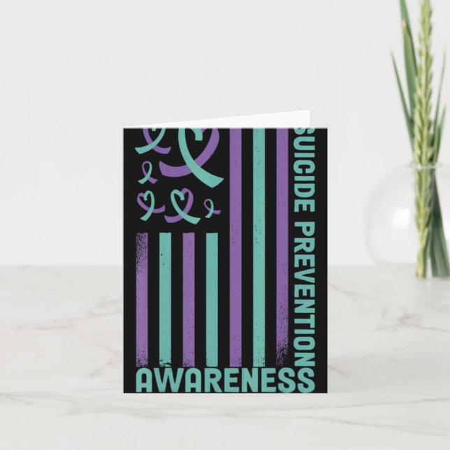 Tarjeta Suicide Prevention 988 Suicide Prevention Awarenes (Anverso)