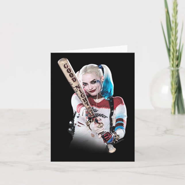 Tarjeta Suicidio De Squad Harley Quinn Bat En La Cima (Anverso)