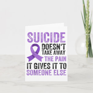 Tarjeta Suicidio Sensibilización sobre la salud mental Pre
