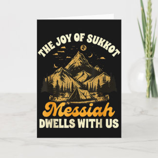 Tarjeta Sukkot Judío Alegría De Sukkot El Mesías Habita Co