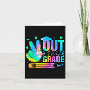 Tarjeta Suma de tinte de tercer grado de graduación de Ret