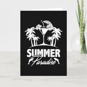 Tarjeta Summer Sea Vacation Surf Beach Guay Sun Funny Gift