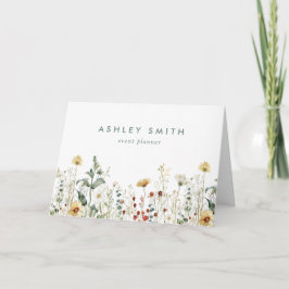 Tarjeta Summer Wildflower Field Client Gracias