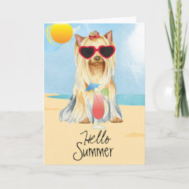 Tarjeta Summer Yorkie