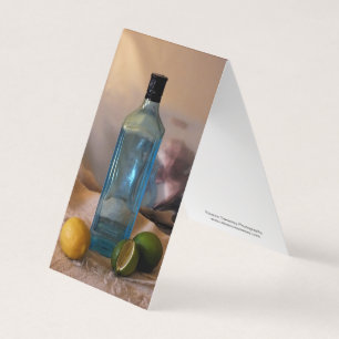 Tarjeta "Summertime" still Life with Bottle and Citrus
