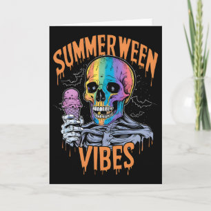Tarjeta Summerween Halloween Summer Fiesta Costume Funny S