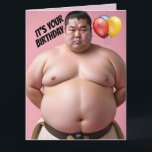TARJETA SUMO WRESTLER FUNNY BIRTHDAY GRANDES GRANDES TARJE<br><div class="desc">SMO WRESTLER BIG BIRTHDAY WISHES</div>