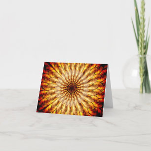 Tarjeta Sun emplumado Notecard