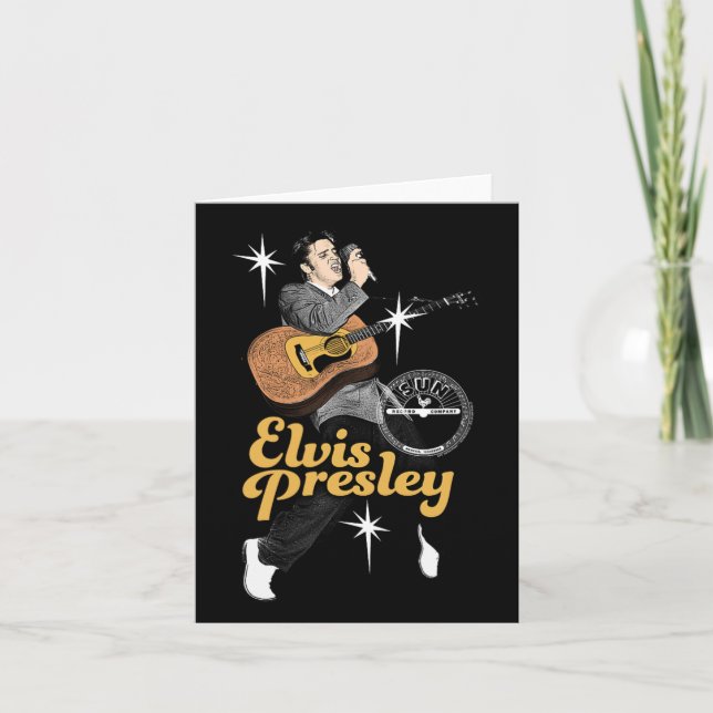 Tarjeta Sun Records X Elvis Presley Bailando con estrellas (Anverso)