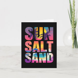 Tarjeta Sun Salt Sand Summer Beach Vibes Vacaciones famili