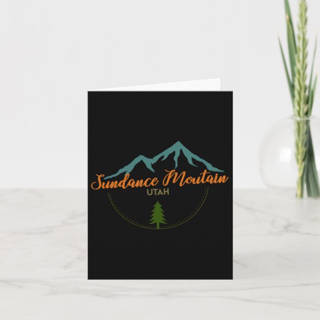 Tarjeta Sundance Mountain Utah Adventure Skip Snowboard (Anverso)