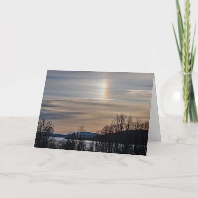 Tarjeta Sundog Over The Hudson (Anverso)