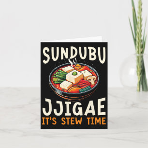 Tarjeta Sundubu Jjigae Comida Asiática Gastronomía Coreana