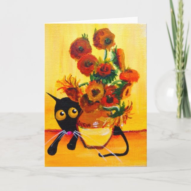 Tarjeta Sunflower (Anverso)