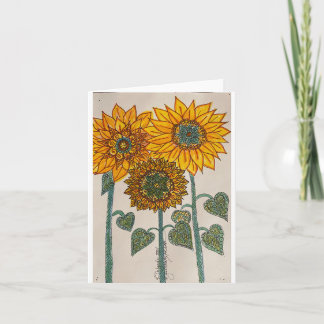 Tarjeta Sunflower