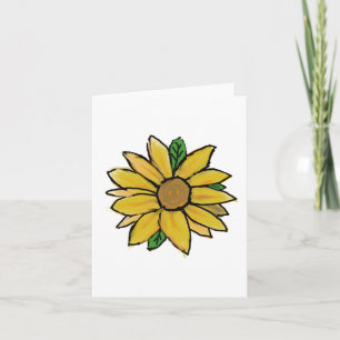 Tarjeta Sunflower Amarillo Brillante