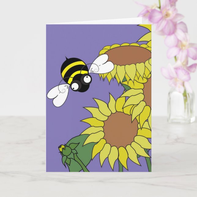 Tarjeta Sunflower Cheer (Orquídea)