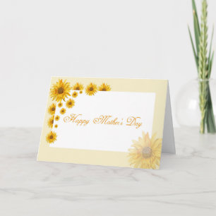Tarjeta Sunflower Feliz Día de la Madre Saludo Floral