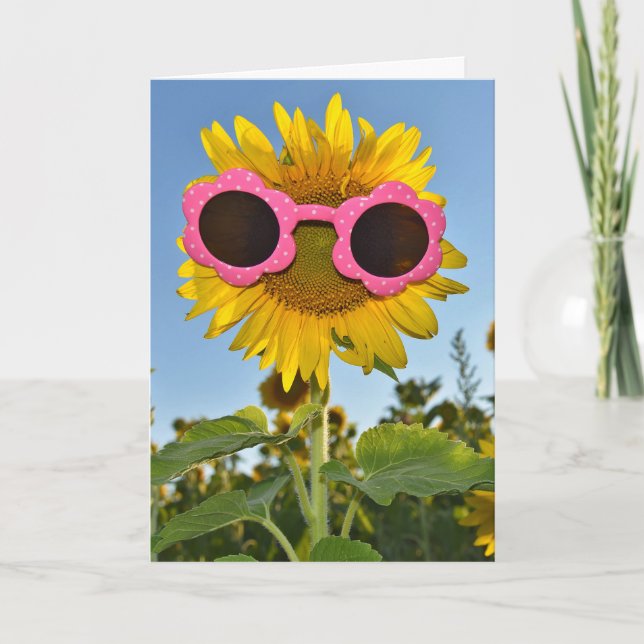 Tarjeta Sunflower Fun (Anverso)