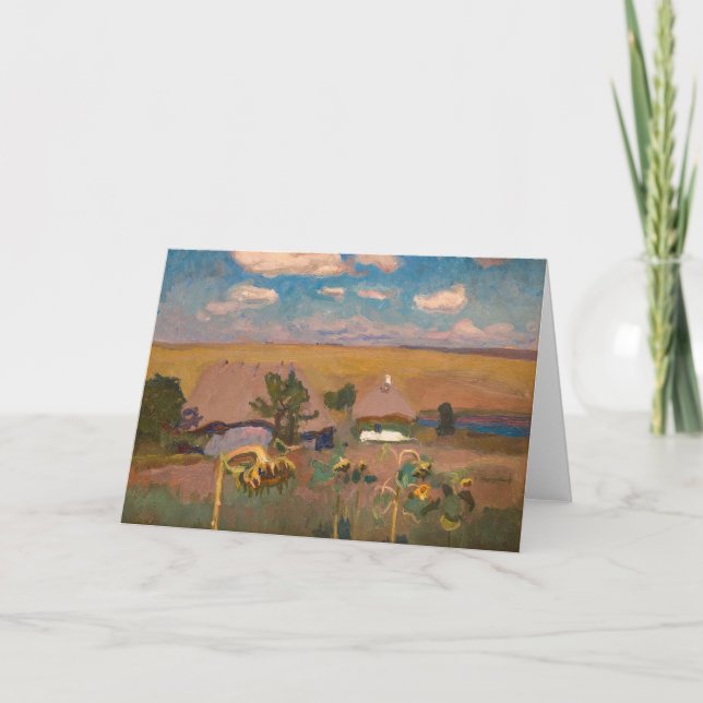 Tarjeta Sunflower | Jan Stanisławski (Anverso)