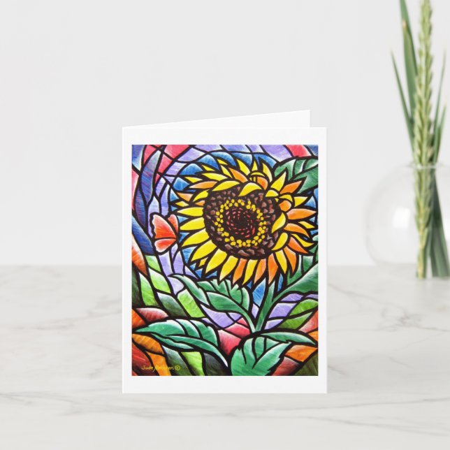 Tarjeta Sunflower Notecard (Anverso)