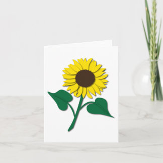 Tarjeta Sunflower Notecard