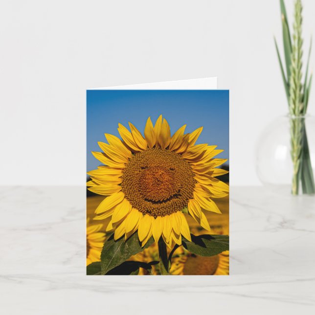 Tarjeta Sunflower Smile (Anverso)