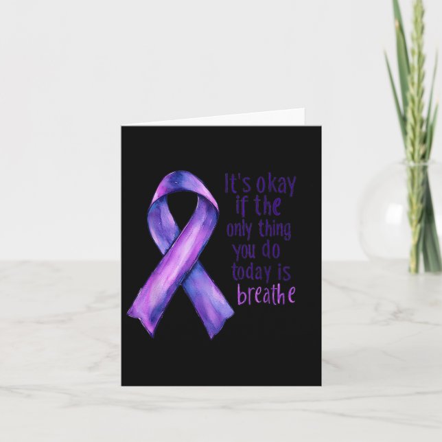 Tarjeta Sunflower Suicide Awareness  (Anverso)